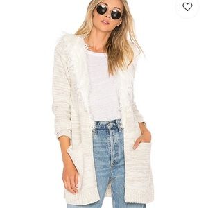 Show me your mumu faux fur cardigan